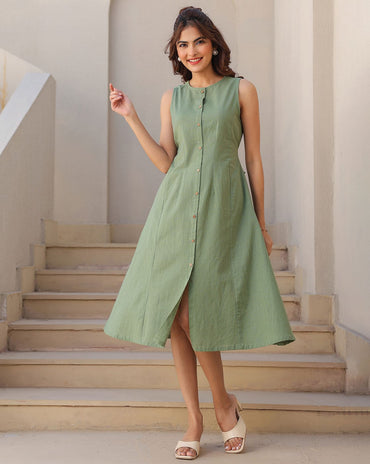 Women Cotton a-Line Dress