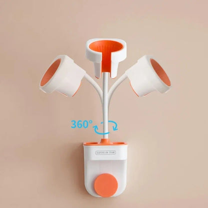 Wall Mounted Hair Dryer Rack Plastic Hair Dryer Holder