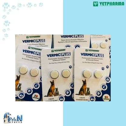 Vetpharma Vermic Plus Deworm Tablet - 2Tbs