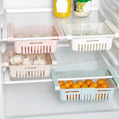 Storage Box Kitchen Organizer Food Storage Freezer Shelf Holder, 8.1X6.5x3