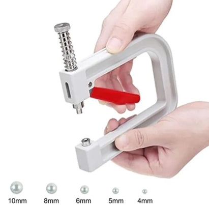 Pearl Setting Machine Rivet Buttons Plastic Fixing Cap Shirt Pants Jacket Manual Tool Kit