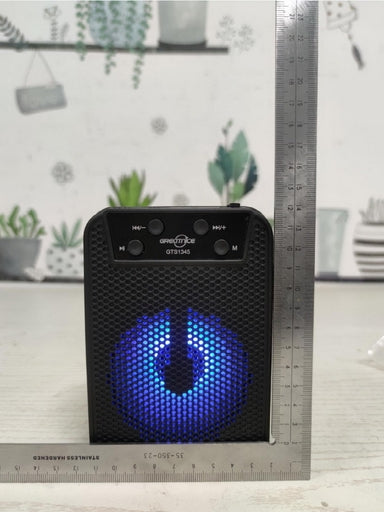 Wireless Portable Bluetooth Speaker with Micro SD, USB Flash & FM Radio Support, Assorted Color Blue