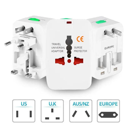 Travel Adapter Universal Worldwide All in One International Travel Adaptor Wall AC 110V-240V