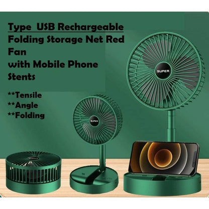 Telescopic Folding Fan Rechargeable