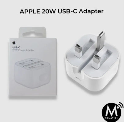 APPLÈ 20W USB-C to Lightning Power Adapter Made for IPhone IOS IPad IPod