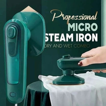 Portable Mini Iron for Home and Travel with High-Efficiency Ceramic Soleplate and Quick Wrinkle