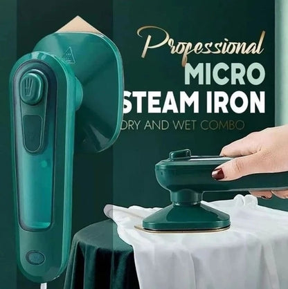 Portable Mini Iron for Home and Travel with High-Efficiency Ceramic Soleplate and Quick Wrinkle
