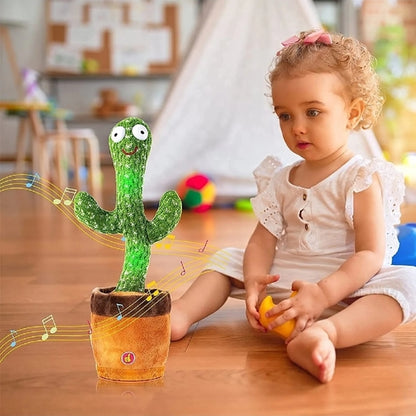Dancing Cactus Plush Toy with Music, Lights, Singing & Bluetooth Educational Toy SMT