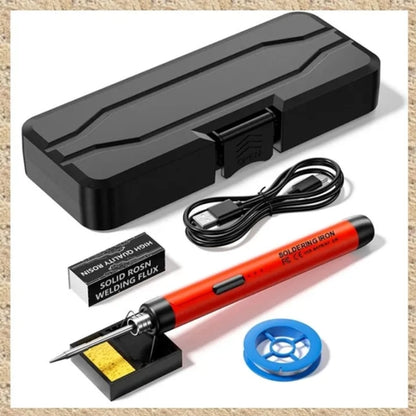5V Micro-USB Soldering Iron Kit,with Battery Wireless Soldering Iron Portable Electric Welding