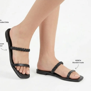 Ladies Flat Slippers â€“ Comfortable Soft Slip-on Home & Everyday Fashion Footwear