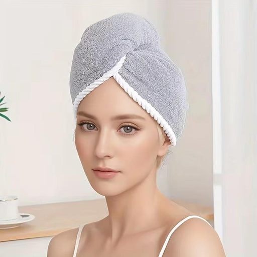 Double Thickened Microfiber Hair Towel,Hair Towel Wrap for Women,