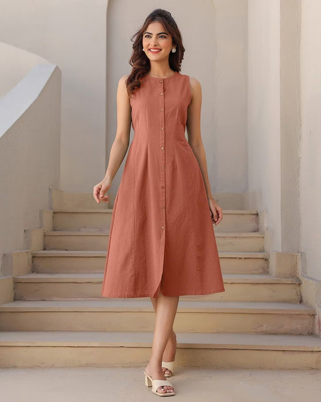 Women Cotton a-Line Dress