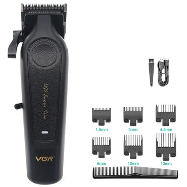 VGR V-197 Hair Clipper with Trimmer - DLC Blade, Low Noise, Cordless Professional Hair Cutting