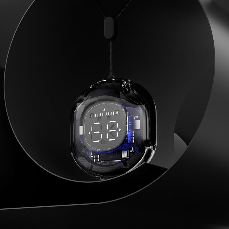 Ultrapods Pro HK6: Transparent Bluetooth 5.3 Earbuds with LED Display & Touch Control