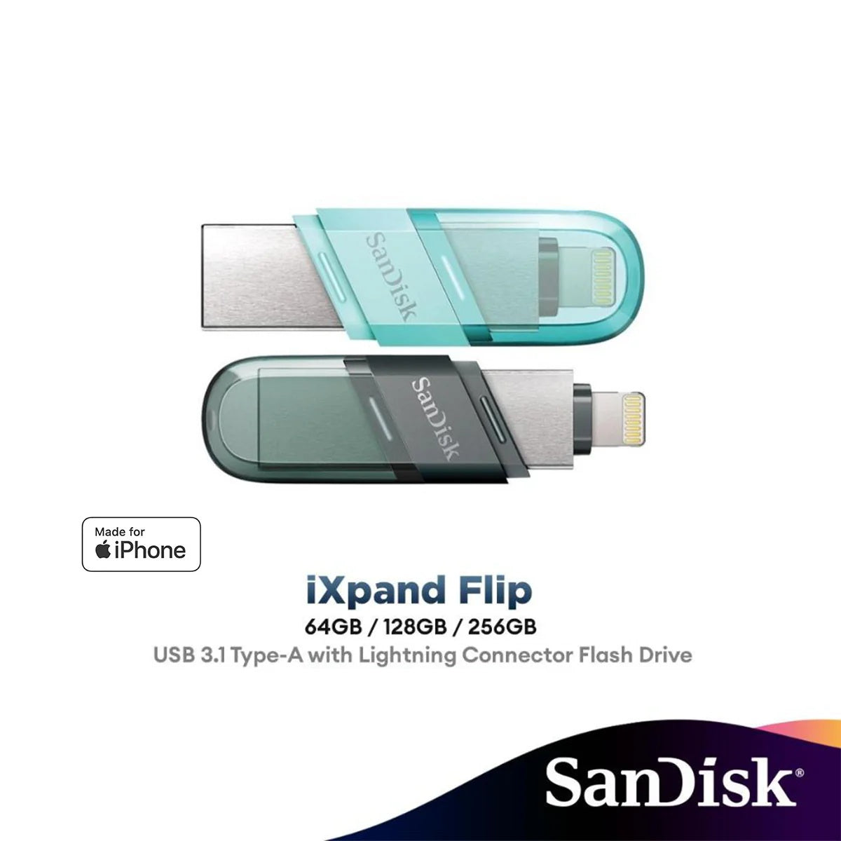 SanDisk iXpand OTG USB 3.0 Flash Drive for iPhone ,iPad & Mac Book