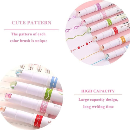 Curve Highlighters for Scrapbooking, Journaling, Clipboard, Planner, Calendar, Office