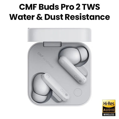 CMF By Nothing Buds Pro 2 Wireless Earbuds with Smart Dial, 50dB Hybrid Noise Cancelling Earbuds Wireless Bluetooth 5.3, 11mm Bass with LDAC, 6 Hi-Res Audio Mics, 43H Playtime, Fast Charging Case