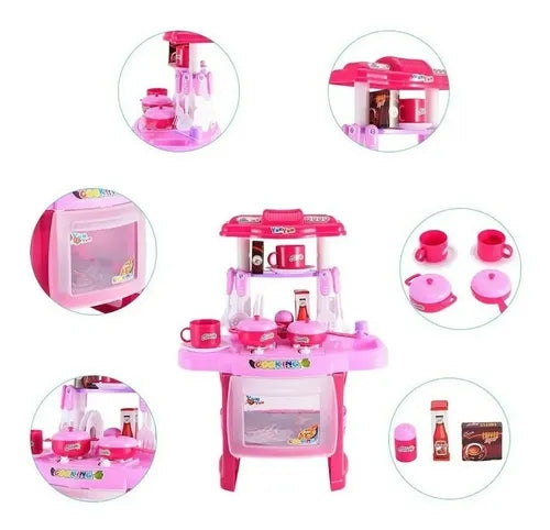 Pretend Play Mini Simulation Kitchen Cooking Toys Kids Girl Cooker Toy - Big Size 47Cm X 37Cm X 21Cm