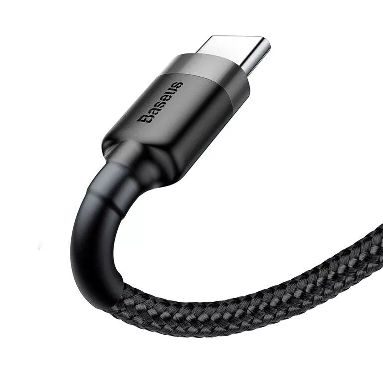 2M Baseus 3A USB Type C To Type-C Cafule Cable For iPad Pro Xiaomi Mix 3 Huawei Mate 20 Pro Oneplus 6t 6 PD Quick Charge 2M