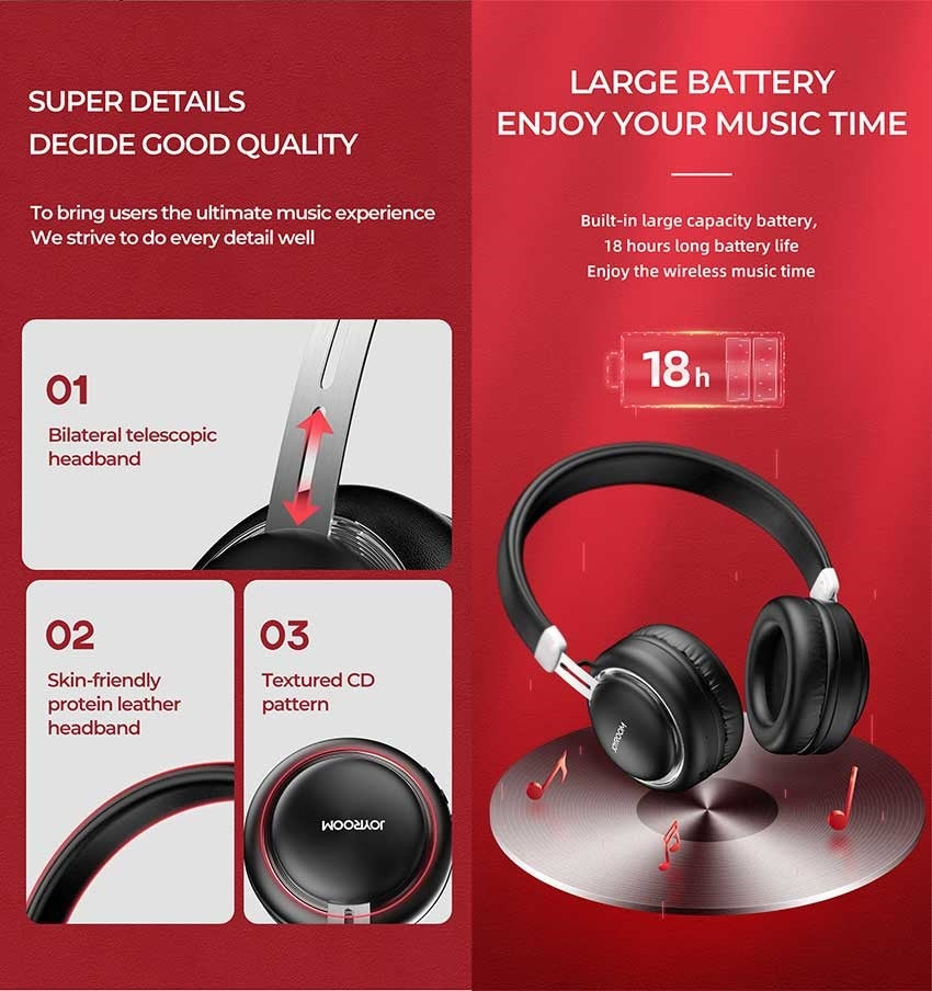 Joyroom JR-HL1 Heavy Bass Wireless Headset
