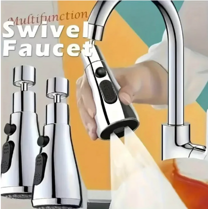 360° Rotating Faucet Aerator Attachment | Adjustable Kitchen Sink Sprayer with Extendable Nozzle