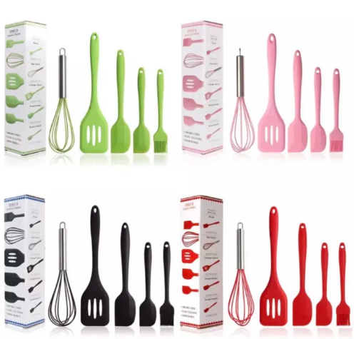 Silicone Spoon Set 5Pcs Set