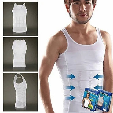 Slim N Lift Men’s Body Shaper Vest, Waist Control Shirt for a Sculpted Look & Everyday Wear