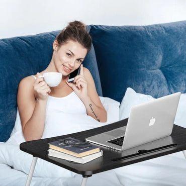 High Quality Folding Laptop Table Home Office Desks -Black