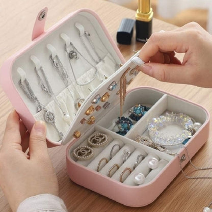 Jewelry Box, Necklace Earrings Ring Small Jewelry Storage Box Jewelry Travel Organizer|