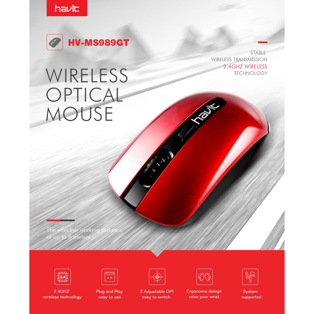 HAVIT Wireless Mouse 2.4Ghz - MS989GT