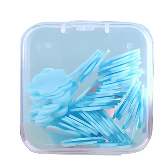 Scented Mini Fresh Soap Paper Suitable for Outdoor 1Pc Blue