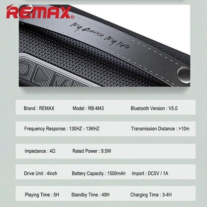 REMAX RB-M43 Gwens Outdoor Bluetooth Speaker