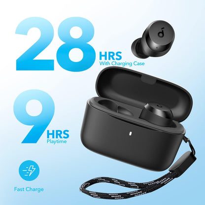 Soundcore by Anker A20i True Wireless Earbuds, Bluetooth 5.3, App, Customized Sound, 28H Long Playtime, Water-Resistant, 2 Mi