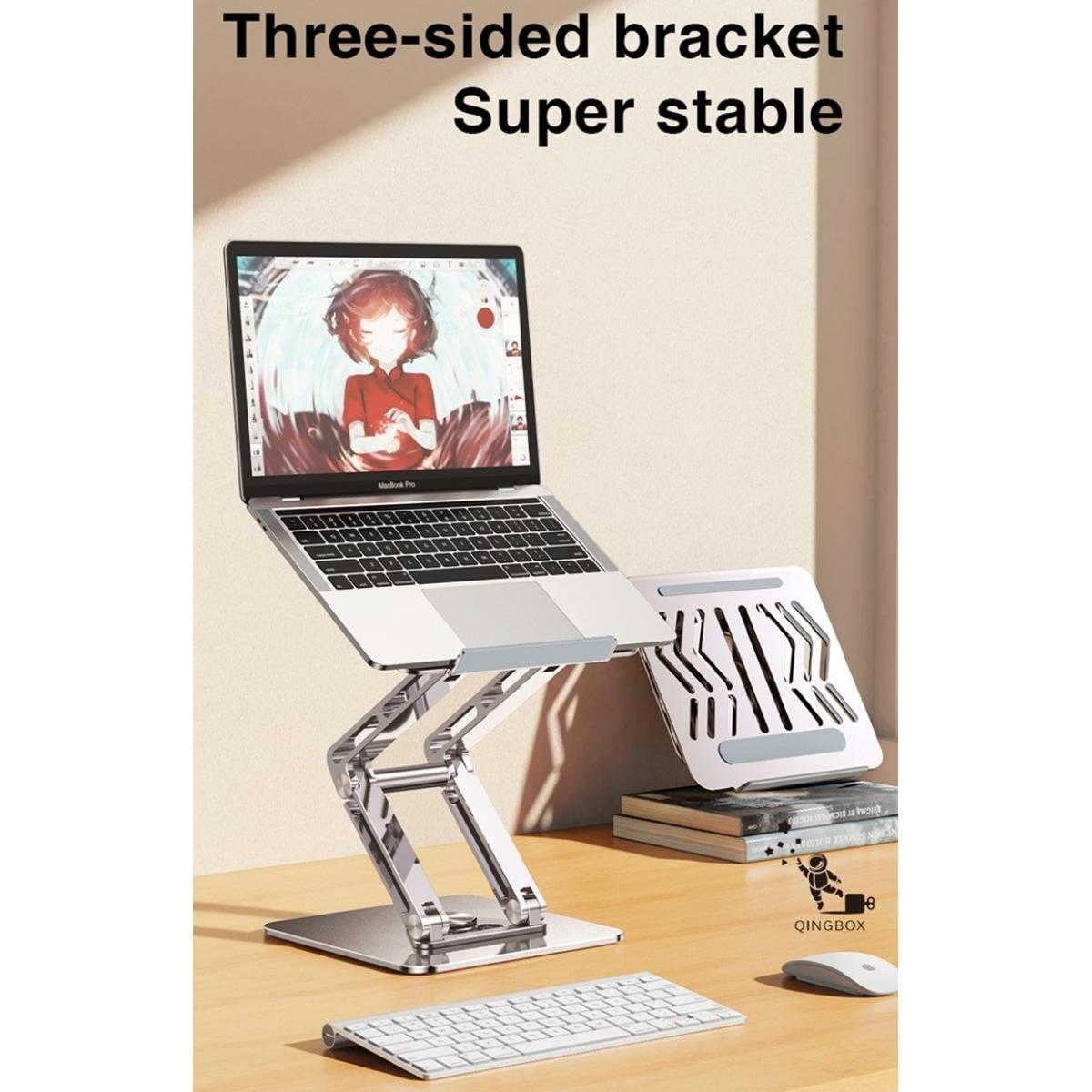 RTAKO RS-CP84S Laptop Stand 3-Level Adjustable Laptop Stand With 360 3D Roating Base