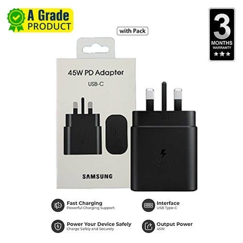 Genuine Samsung 45W PD Adapter - Super Fast Charging Type C to C Adapter