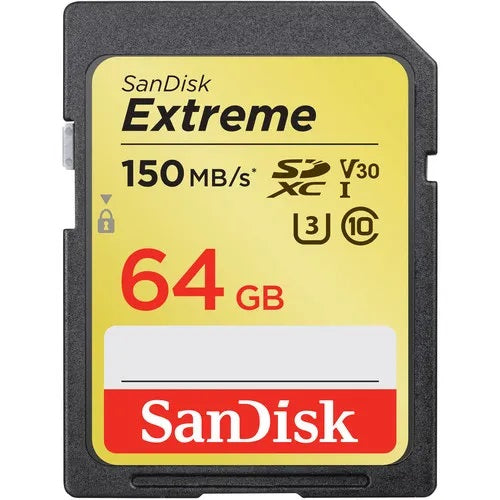 San Disk Extreme UHS-I SDHC / SDXC Camera Memory Card - 32GB  64GB 128GB