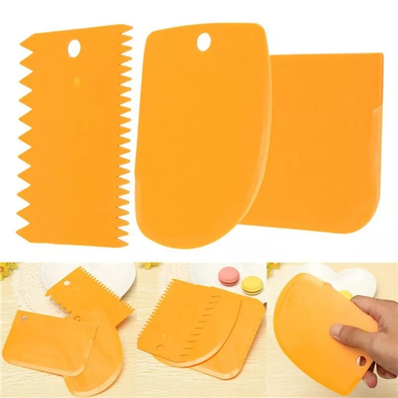 3 Pieces Scrappers Cake Accessories icing tools cake decoration Scrapper