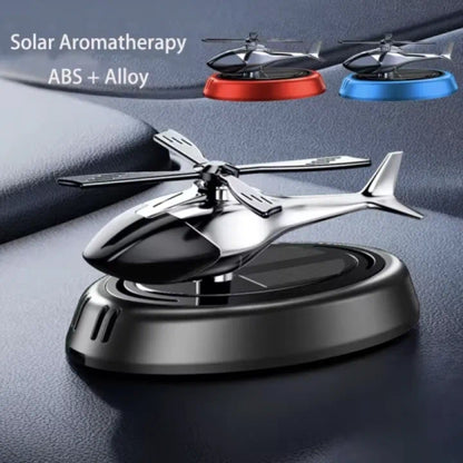 Helicopter Solar Energy Rotating Interior Decoration Accessory for Car Dashboard and Home Display