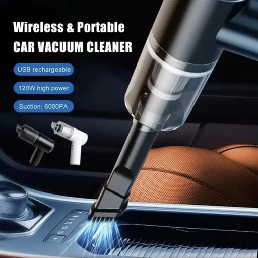 3-In-1 Car & Home Vacuum Cleaner | Portable Rechargeable Cleaner