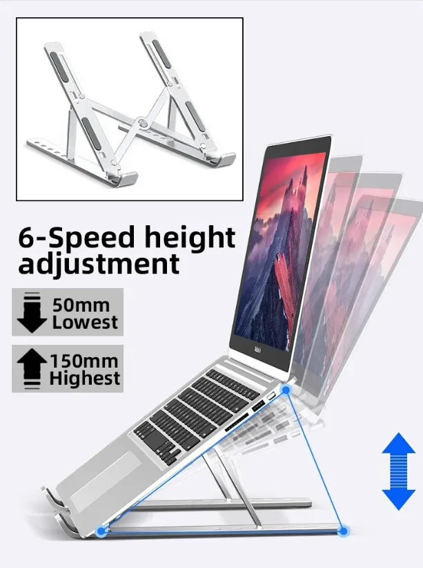 Laptop Stand Adjustable Ergonomic Portable Laptop Holder / Foldable Laptop Stand - Steal