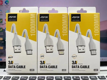 Aspor a096 3a Fast Charging Data Cable Type-C Lightning Micro USB Cable