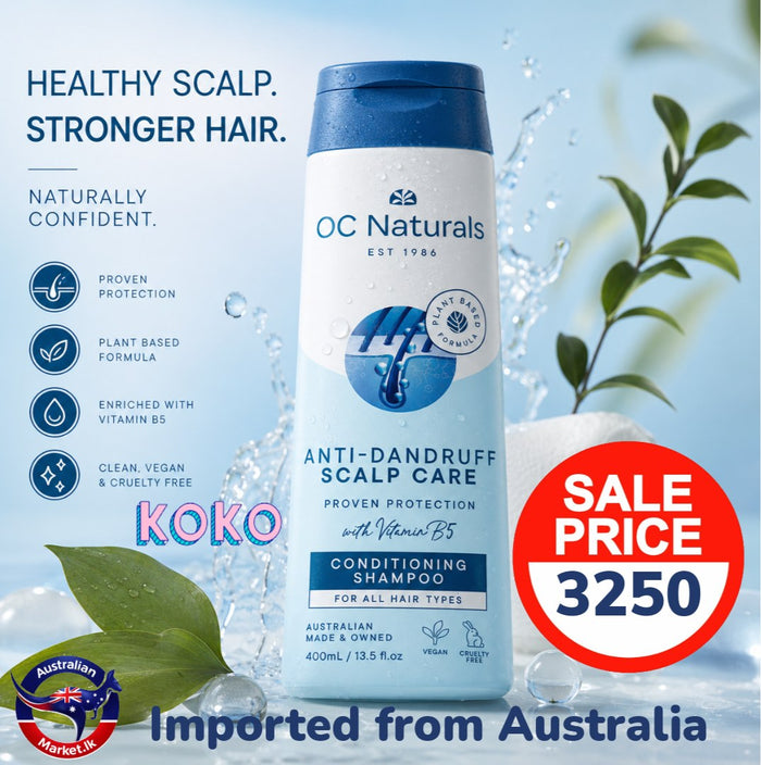 OC Naturals Anti-Dandruff Scalp Care Conditioning Shampoo 🇭🇲💙🦘