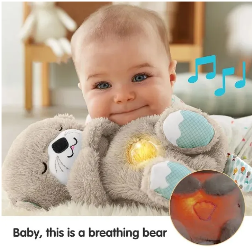 Breathing Otter Breathing Teddy Bear Breathing Teddy Breathing Bear with Soft Music SMT