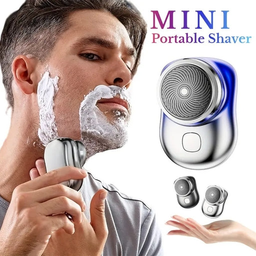 Mini Electric Shaver Men's Portable Electric Shaver Washable Beard Trimmer USB Rechargeable