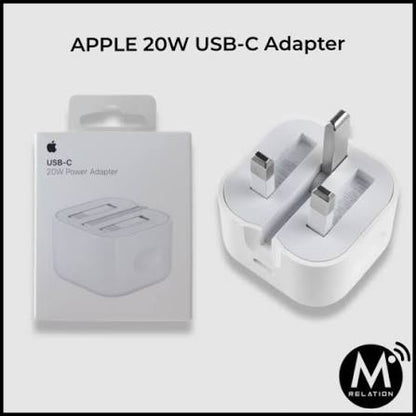 APPLÈ 20W USB-C to Lightning Power Adapter Made for IPhone IOS IPad IPod