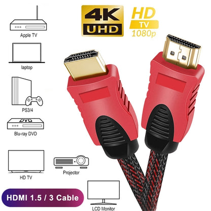 HDMI Cable 1080P Full HD 1.5M, 3M, 5M, 10M,15M,30M Gold Plated Video Cables 3D HDMI-Compatible