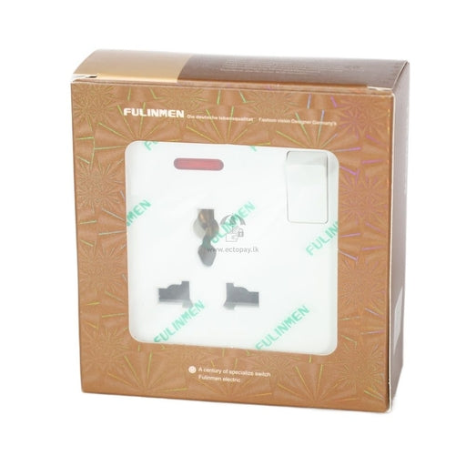FULINMEN Universal 13a & 5a Multi Plug Switched Socket