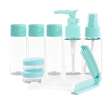 10 Pack Travel Size Toiletries Bottles&Jars Set,TSA Approved Portable RigidPlastic Travel Container