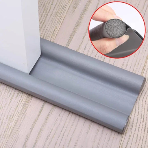 Door Sealing Blocker Flexible Adjustable Double Sided Bottom Grey