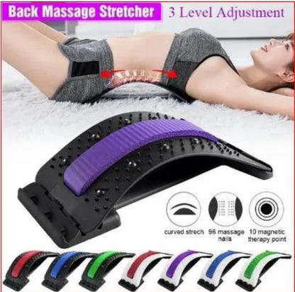 Lumbar Back Stretcher & Spine Corrector | Multi-Level Lower Back Relief Board